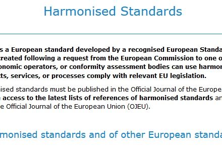 Aktualne normy zharmonizowane z dyrektywami