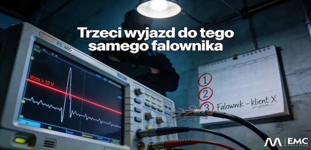 Zakłócenia RS‑485 przy pracy falownika – dlaczego magistrala sypie błędami CRC i jak to naprawić, żeby nie wracać